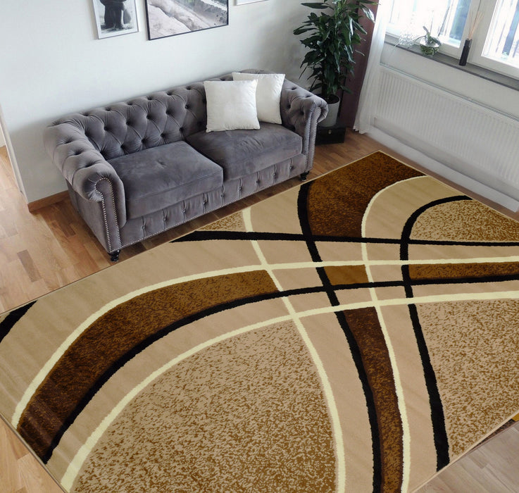 Swirls Pattern Area Rug #42