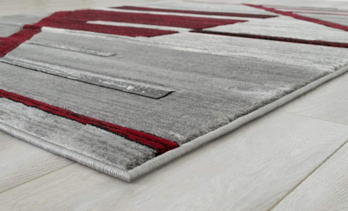 Monochromatic Rug/Linier Design Hand Carved 11