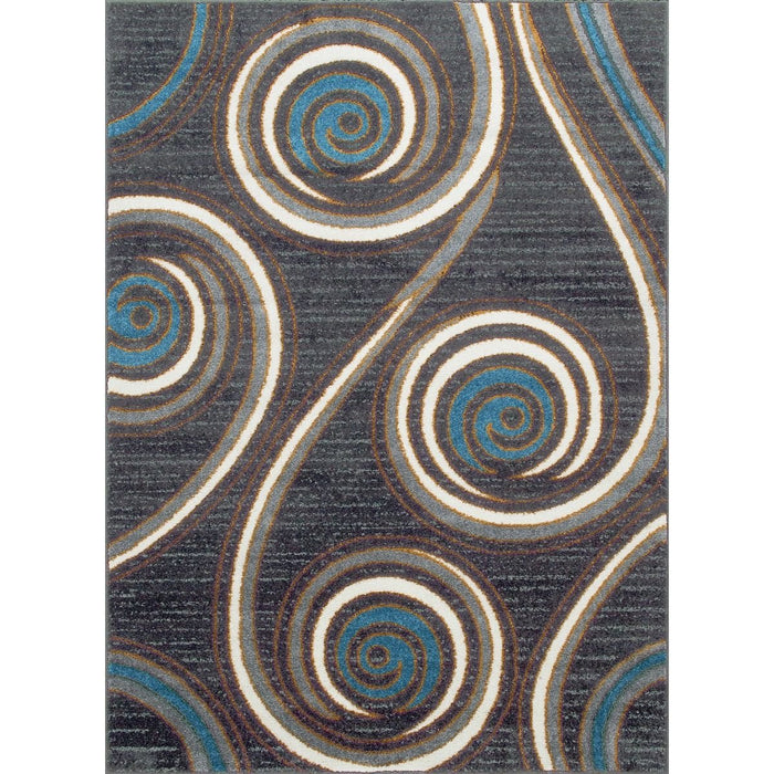 Spiral Distressed Rug #82