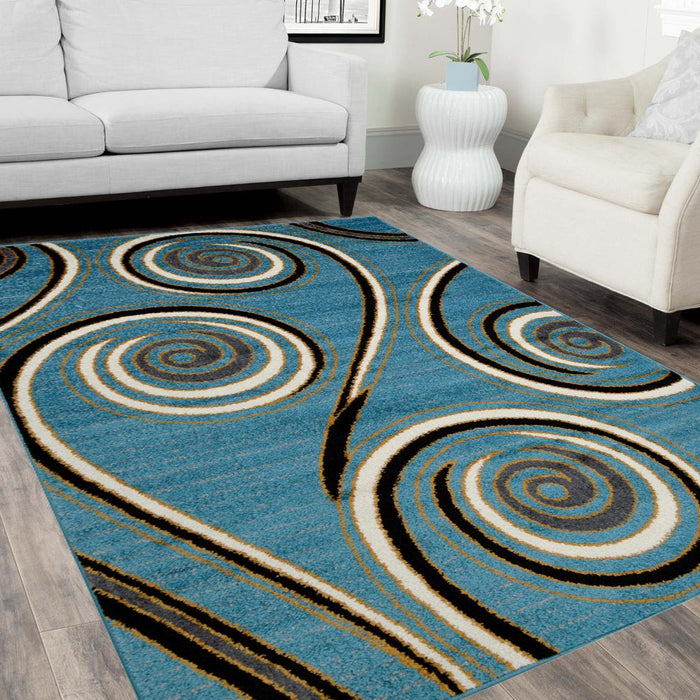 Spiral Distressed Rug #82