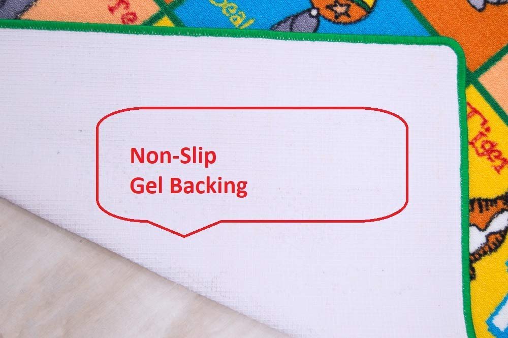 Teaching ABC Animals Kids Educational play mat Non-Slip