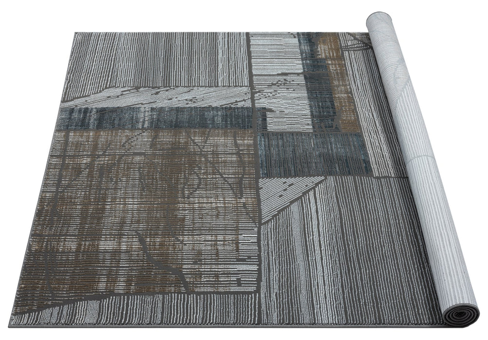 HR Premium Super Soft Polyester Abstract Area Rug #456