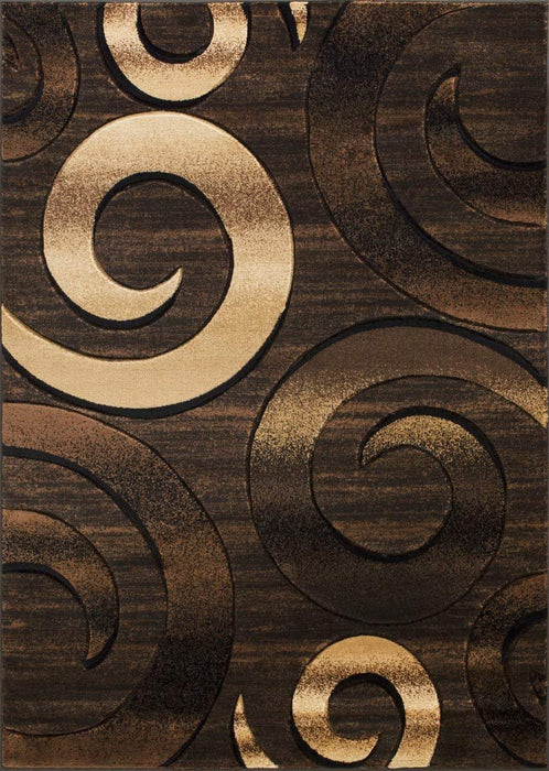 Swirls Hand Carved Area Rug #16