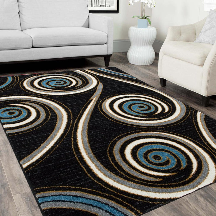 Spiral Distressed Rug #82