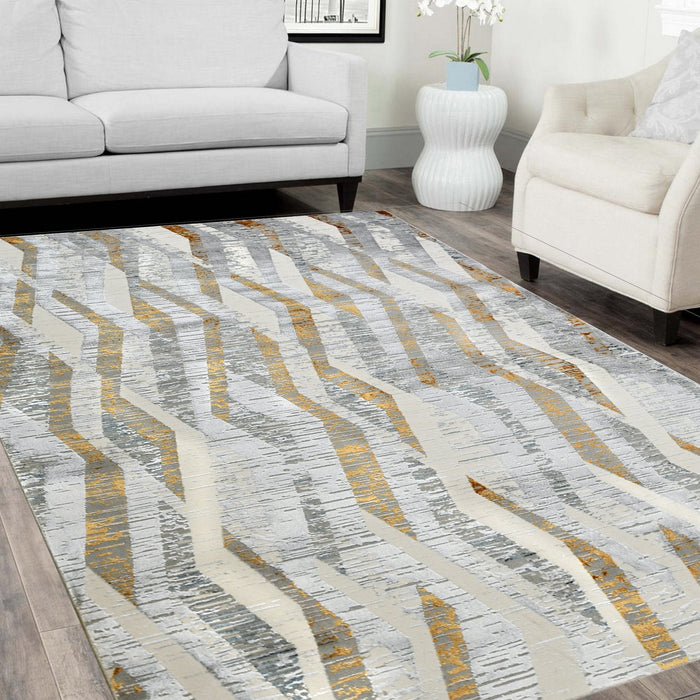 Viscose Diamond pattern rug #76