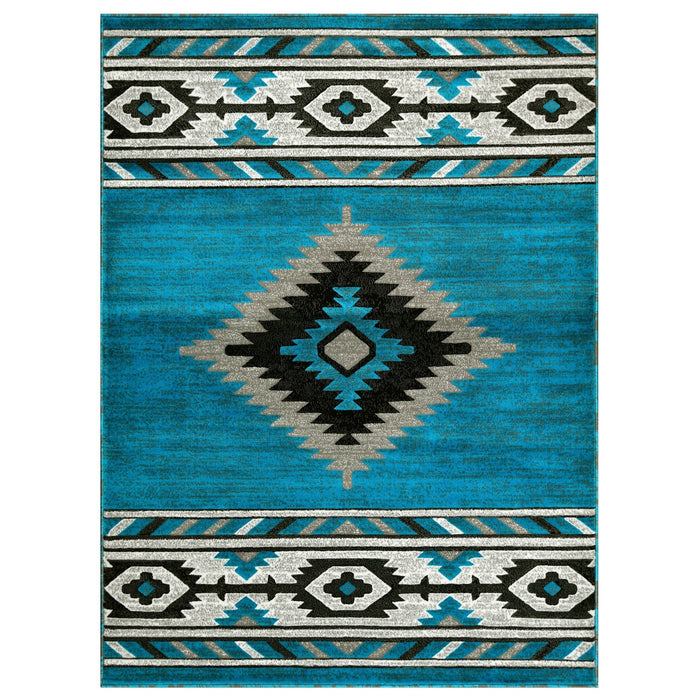 HR Southwestern Rugs Tribal Medallion #1241