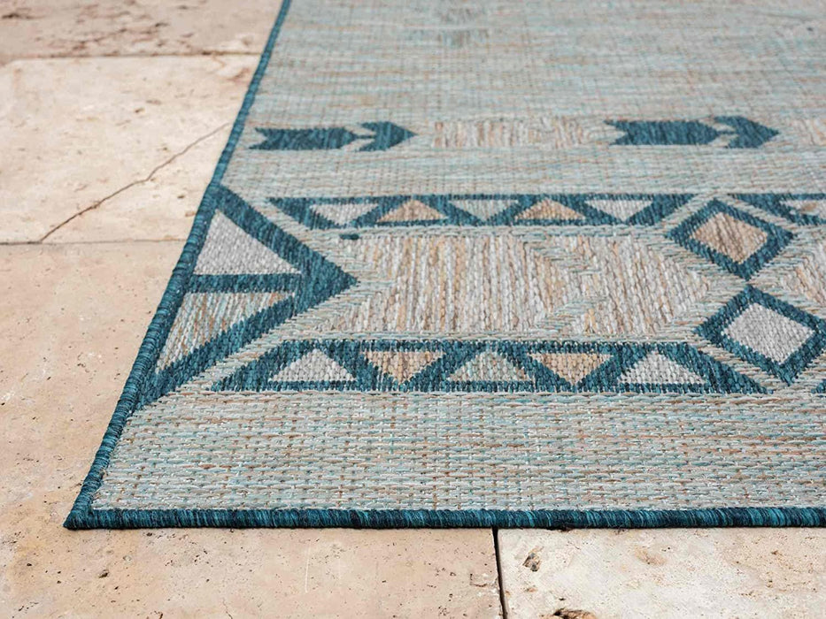 HR Waterproof Southwestern Navajo Outdoor Rug #1664