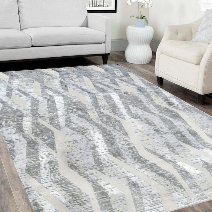 Viscose Diamond pattern rug #76