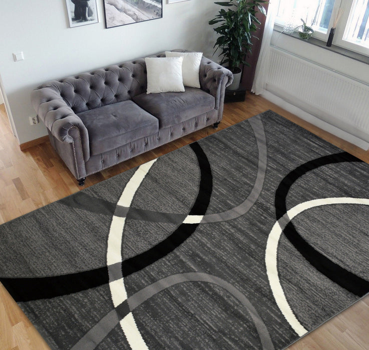 Geometric Stripes Area Rug #40