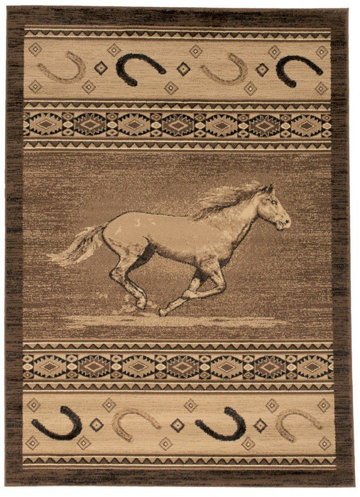 HR Horse/Horse Shoe Lodge area Rug