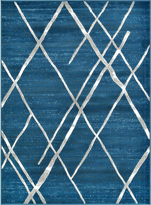 Diamond Pattern Contemporary Abstract Area Rug