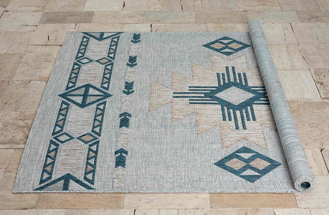 HR Waterproof Southwestern Navajo Outdoor Rug #1664