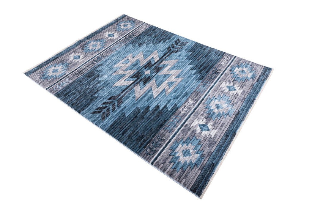 Southwestern Rug Navajo Modern Tribal Rug, Foldable #68