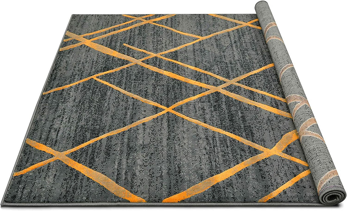 Diamond Pattern Contemporary Abstract Area Rug