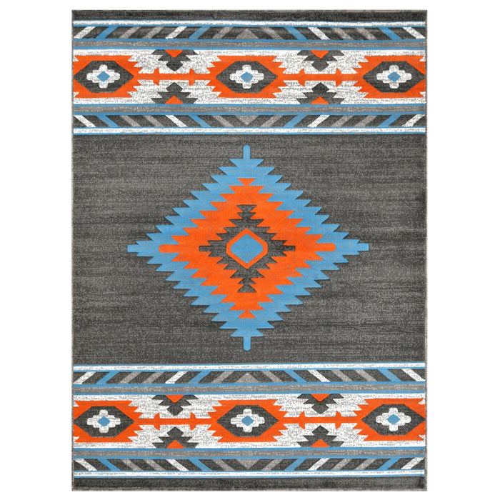 HR Southwestern Rugs Tribal Medallion #1241