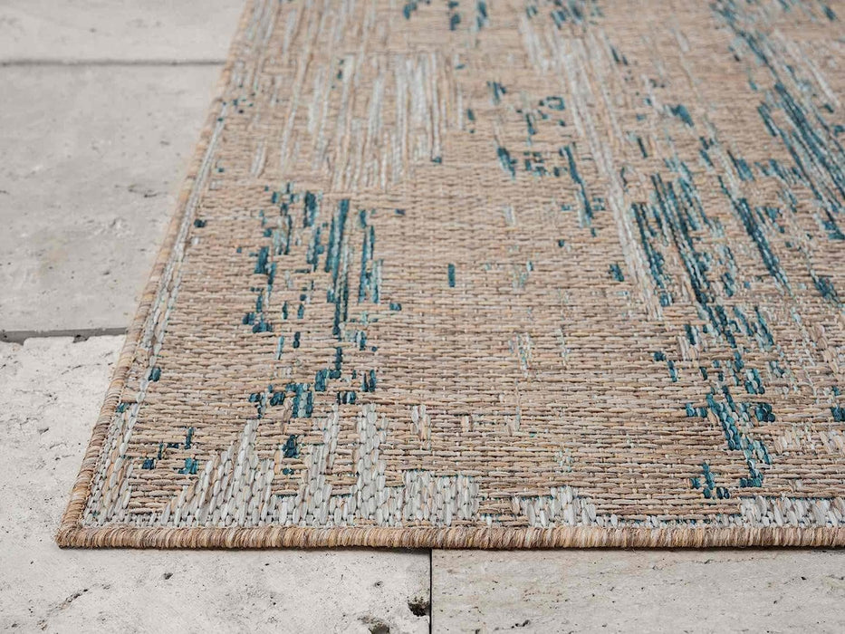 HR Waterproof Abstract Outdoor Rug - Stain and Fade-Resistant #1660