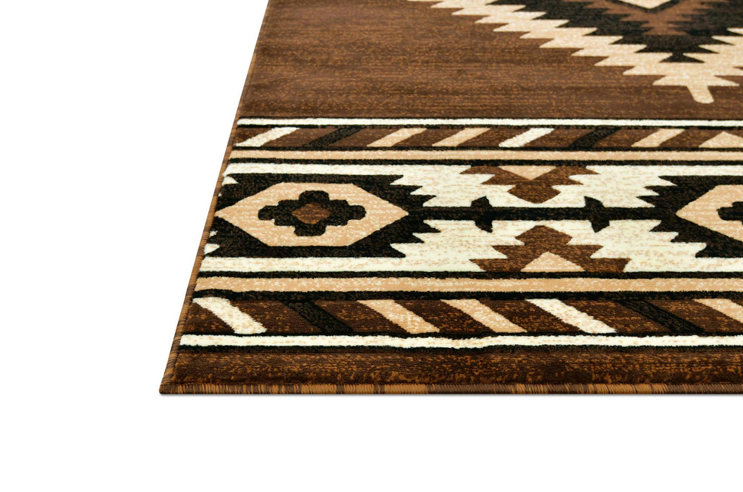 HR Southwestern Rugs Tribal Medallion #1241