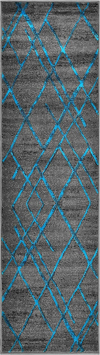 Diamond Pattern Contemporary Abstract Area Rug