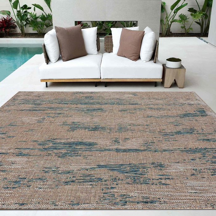 HR Waterproof Abstract Outdoor Rug - Stain and Fade-Resistant #1660