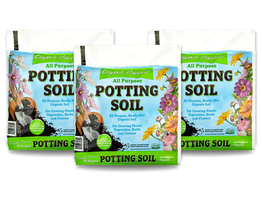 Organic Potting Soil Mix - All Purpose Ready-to-Use Garden Soil for Indoor-Outdoor Plants, Vegetables, Herbs & Flowers - Enriched with Nutrients, Eco-Friendly