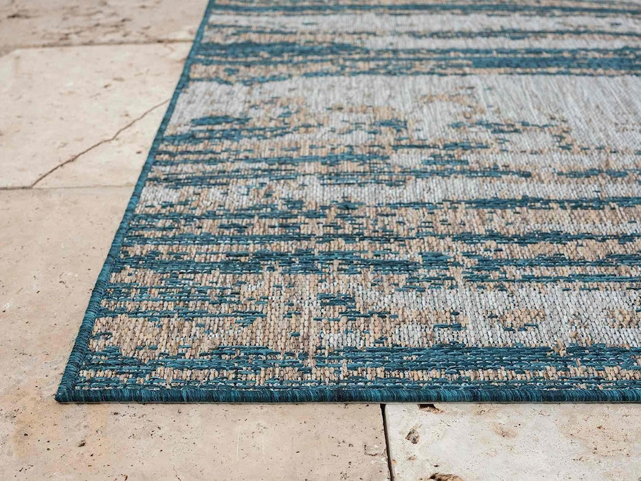 HR Waterproof Abstract Outdoor Rug - Stain and Fade-Resistant #1669