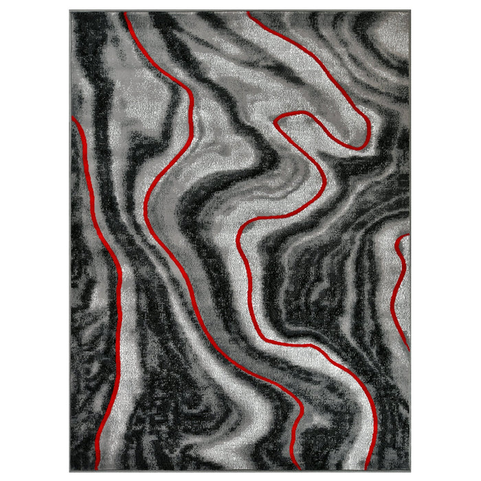 Contemporary Abstract Area Rugs Marble Pattern #296