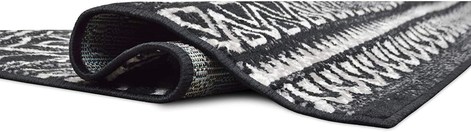 Southwestern Rug for Living Room Antiqued Trellis Black and White Area Rug Boho D????cor Rugs for Bedroom