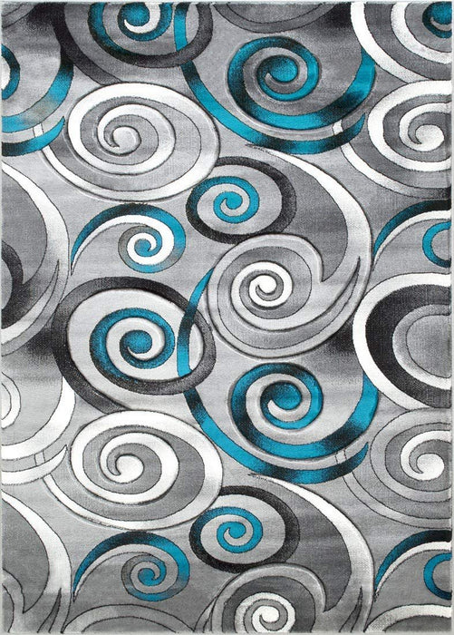 Swirls Contemporary Hand Carved Rugs #14