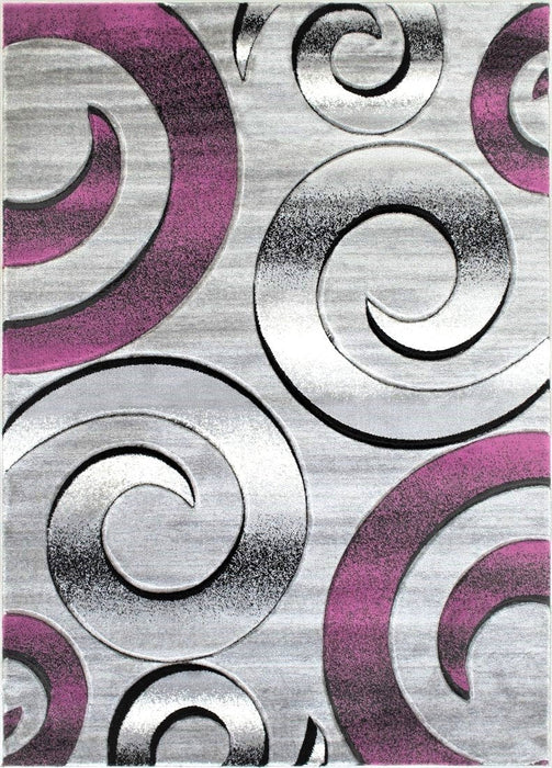 Swirls Hand Carved Area Rug #16