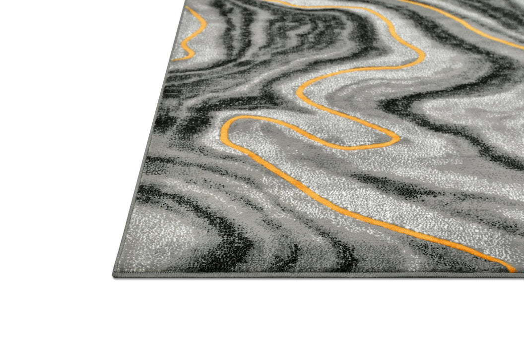 Contemporary Abstract Area Rugs Marble Pattern #296