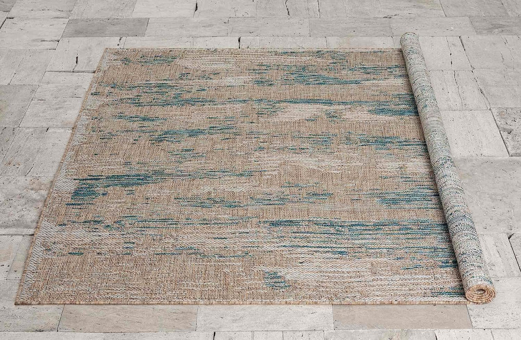 HR Waterproof Abstract Outdoor Rug - Stain and Fade-Resistant #1660