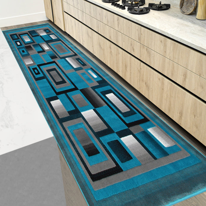 Geometric Abstract Area Rug LUX-910