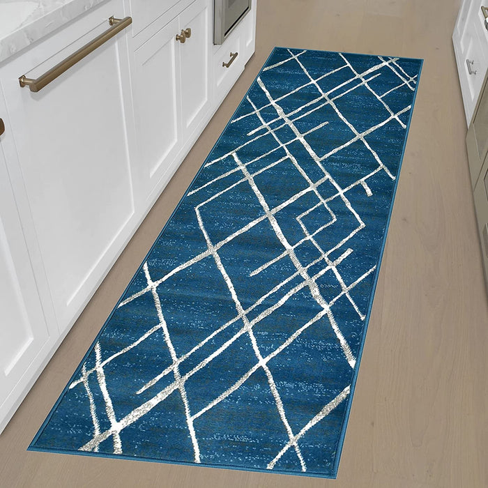 Diamond Pattern Contemporary Abstract Area Rug