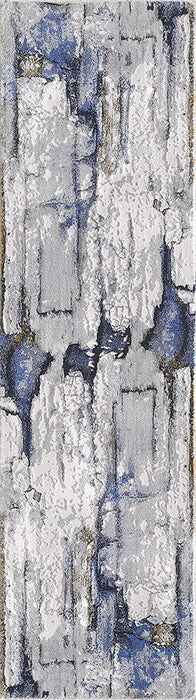 Abstract Rugs Boho abrash Rugs Arctic Theme Gold Gray Navy #55