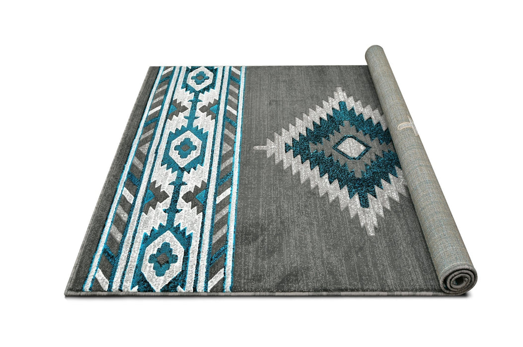 HR Southwestern Rugs Tribal Medallion #1241