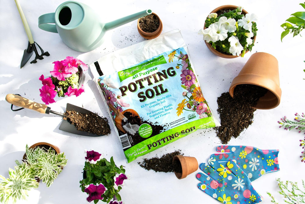 Organic Potting Soil Mix - All Purpose Ready-to-Use Garden Soil for Indoor-Outdoor Plants, Vegetables, Herbs & Flowers - Enriched with Nutrients, Eco-Friendly