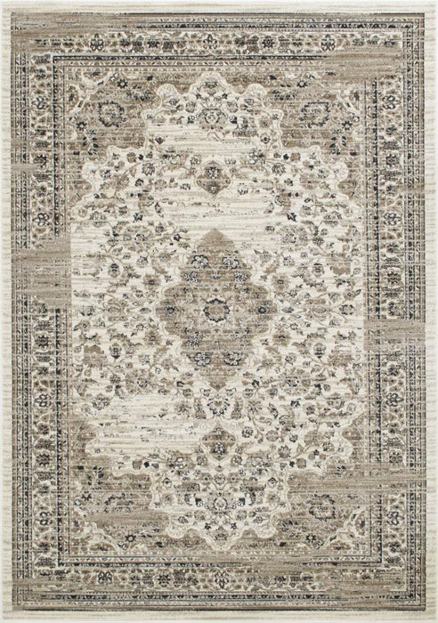 Floral Pattern Distressed Rug #93