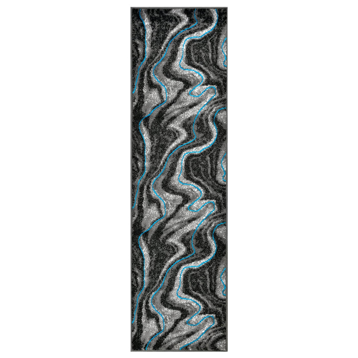 Contemporary Abstract Area Rugs Marble Pattern #296