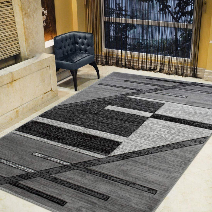 Monochromatic Rug/Linier Design Hand Carved 11