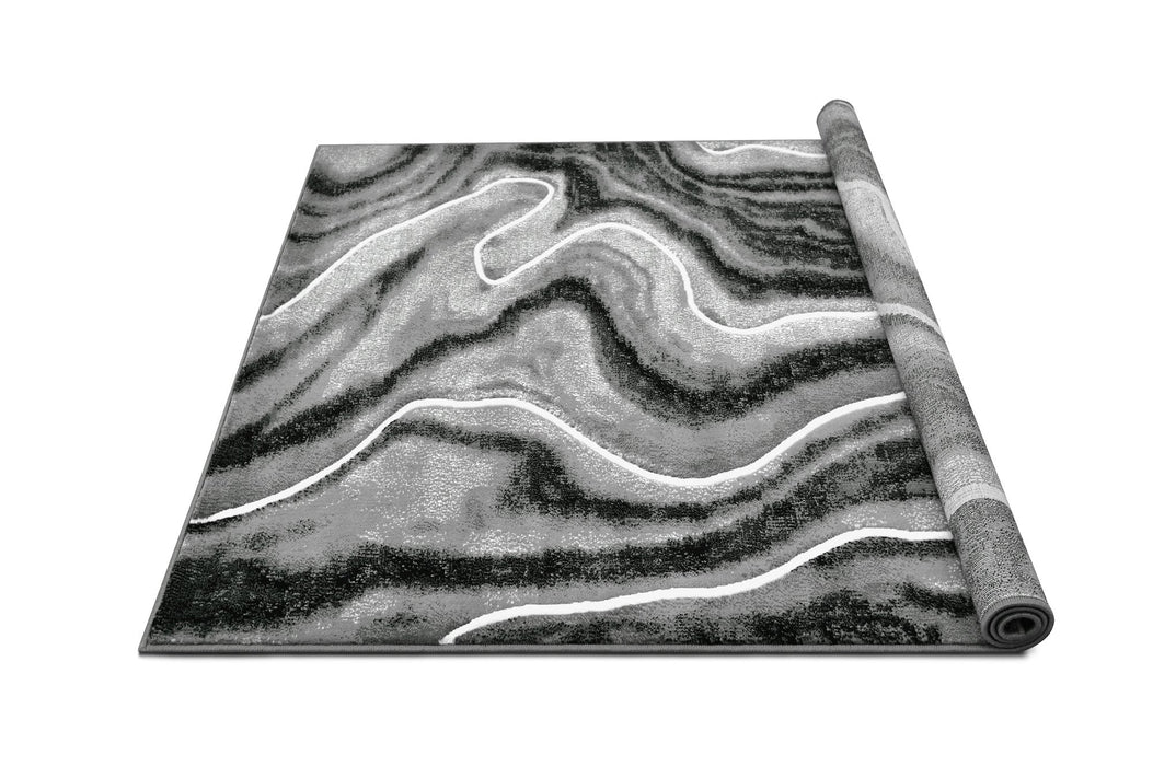 Contemporary Abstract Area Rugs Marble Pattern #296