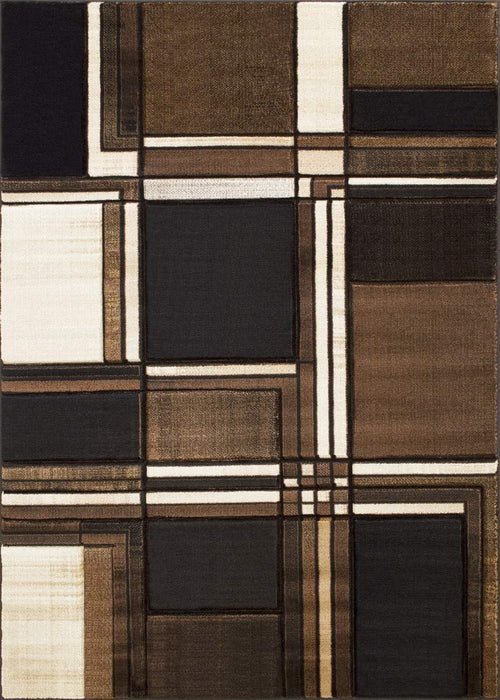 Cubism/Squares Modern  Hand Carved Area Rug 15