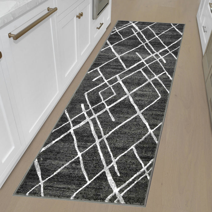 Diamond Pattern Contemporary Abstract Area Rug