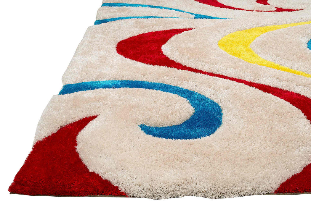 3-D Hand Carved Shaggy Rug  #06