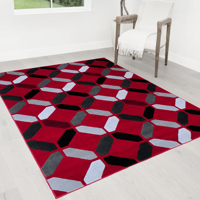 Abstract Area Rug Abstract/Geometric Pattern