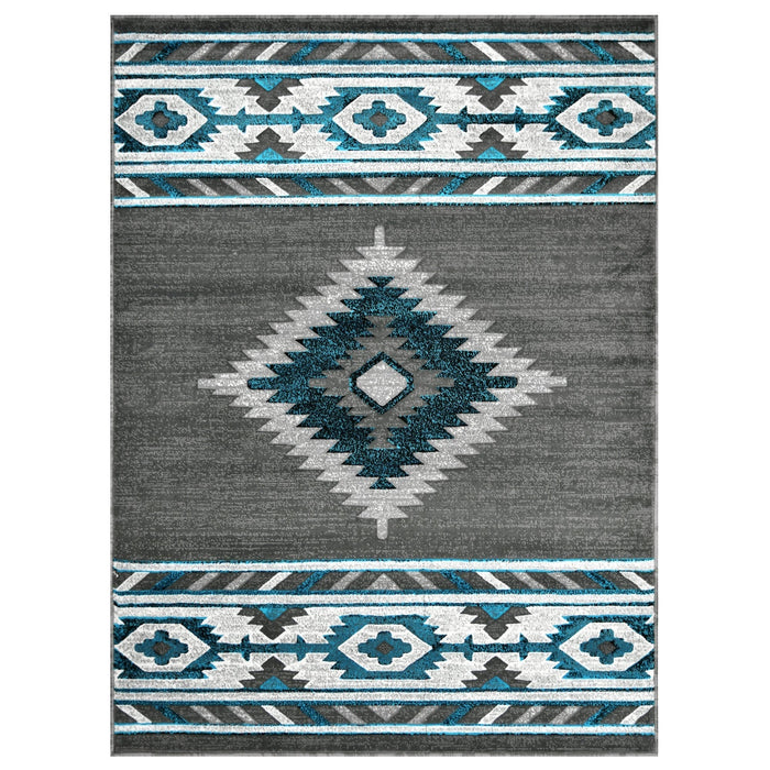 HR Southwestern Rugs Tribal Medallion #1241