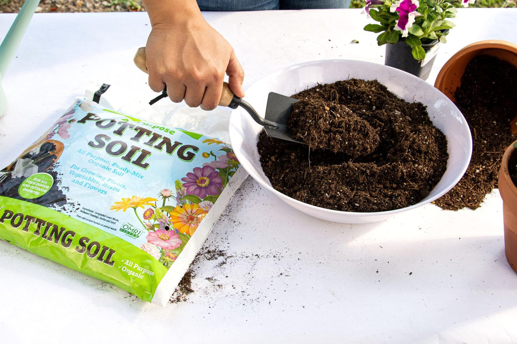 Organic Potting Soil Mix - All Purpose Ready-to-Use Garden Soil for Indoor-Outdoor Plants, Vegetables, Herbs & Flowers - Enriched with Nutrients, Eco-Friendly