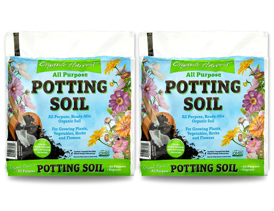 Organic Potting Soil Mix - All Purpose Ready-to-Use Garden Soil for Indoor-Outdoor Plants, Vegetables, Herbs & Flowers - Enriched with Nutrients, Eco-Friendly