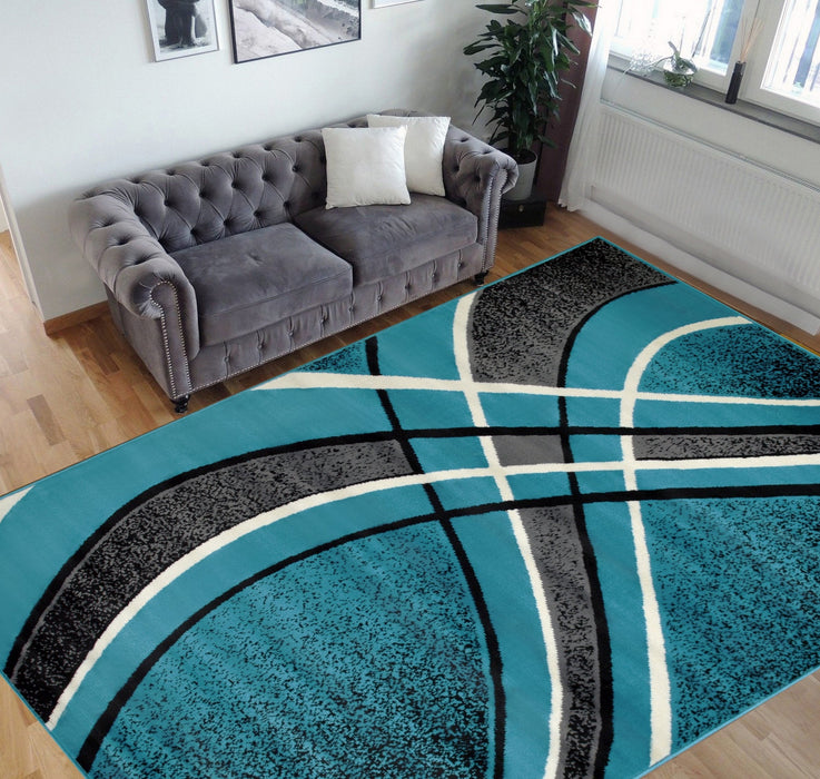 Swirls Pattern Area Rug #42