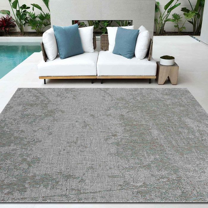 HR Waterproof Abstract Outdoor Rug - Stain and Fade-Resistant #1665