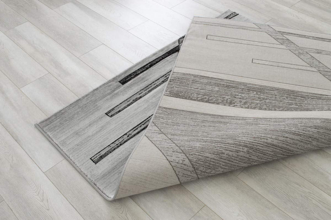 Monochromatic Rug/Linier Design Hand Carved 11